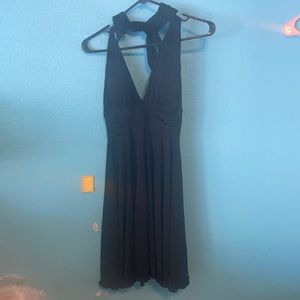 Black Halter Cocktail Dress